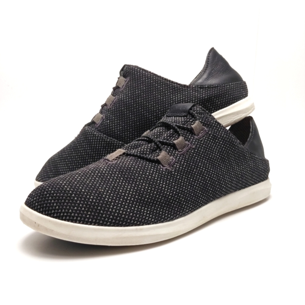 Olukai Hale'iwa Li Ha'a Gray Slip-on Canvas Mesh Sneakers - Women's Size 8.5